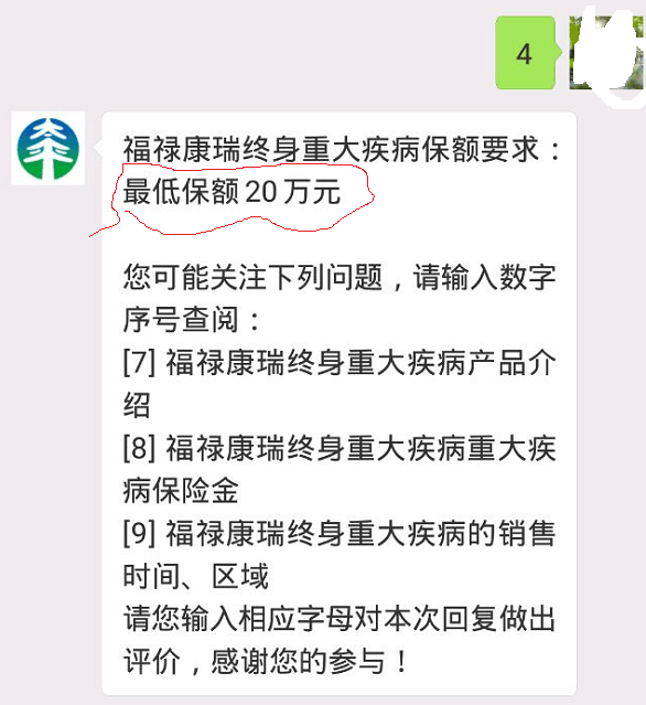 福禄康瑞必须20万起保吗