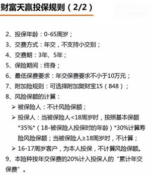 平安财富天赢怎么投保 平安财富天赢投保规则