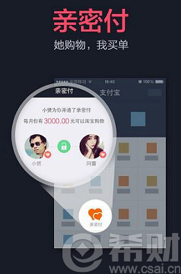 支付宝亲密支付